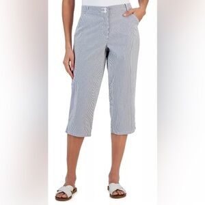 Karen Scott Striped Capri Pants Size 14 P